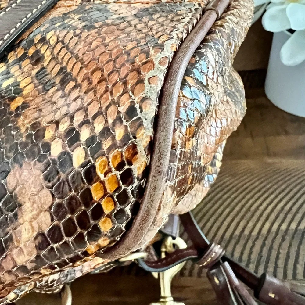 Reptile Brown Dooney Bourke Purse - Picture 8 of 16
